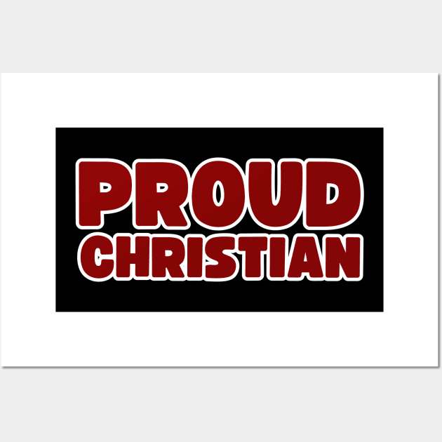 Proud Christian Wall Art by la chataigne qui vole ⭐⭐⭐⭐⭐